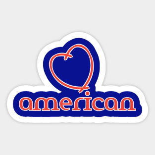American Love Sticker